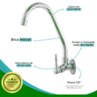 🧼 Torneira de Parede Multiuso para a Sua Lavanderia | CasaGr